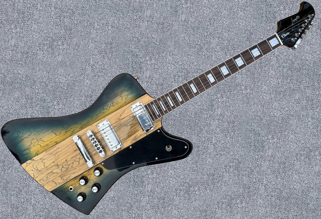 Promotion!NEW Firefly FFDB Electric Guitar (Blue Spalted Color)