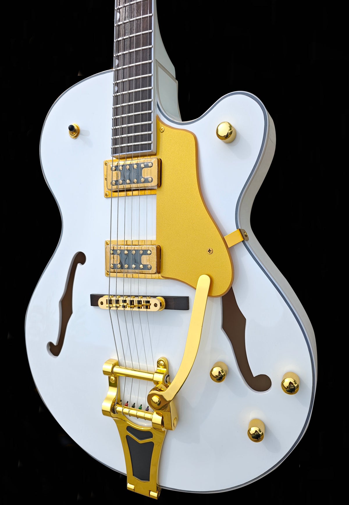 Firefly Full Hollow Body Guitar(White Color)