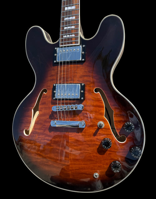 Firefly FF338PRO Full Size Semi Hollow body Electric Guitar （Cobra Color)