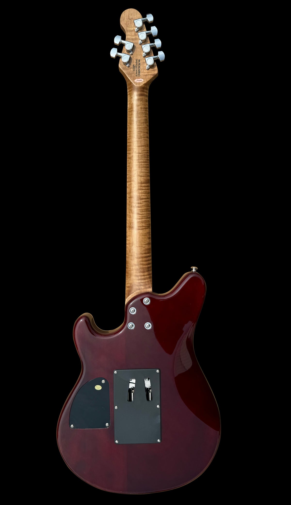 Firefly FFMN Electric guitar With Flamed Maple Top Floyd Rose Tremolo (Burl Sunburst Color)