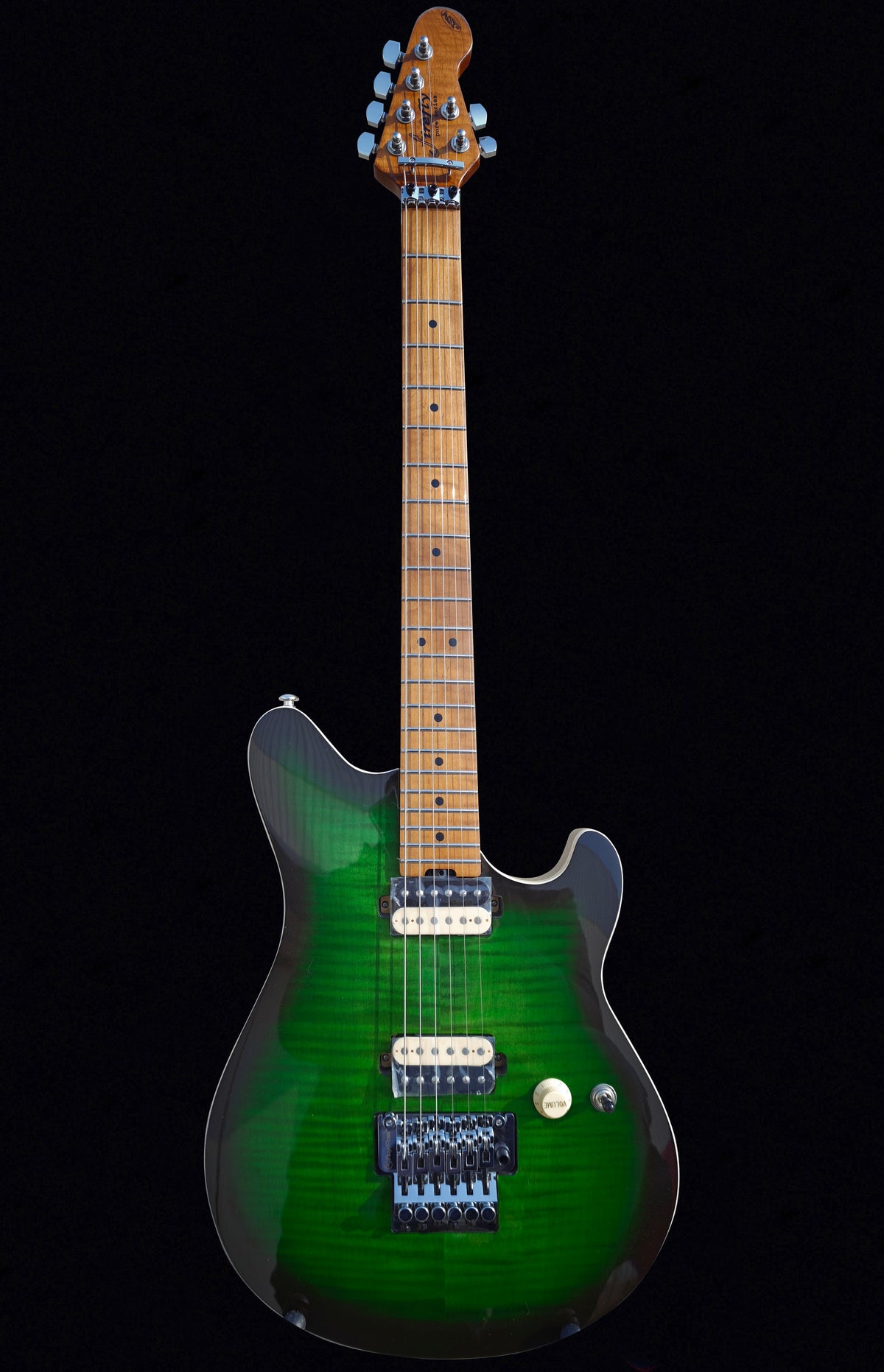 Firefly FFMN Electric Guitar With Flamed Maple Top (Green Burst Color)