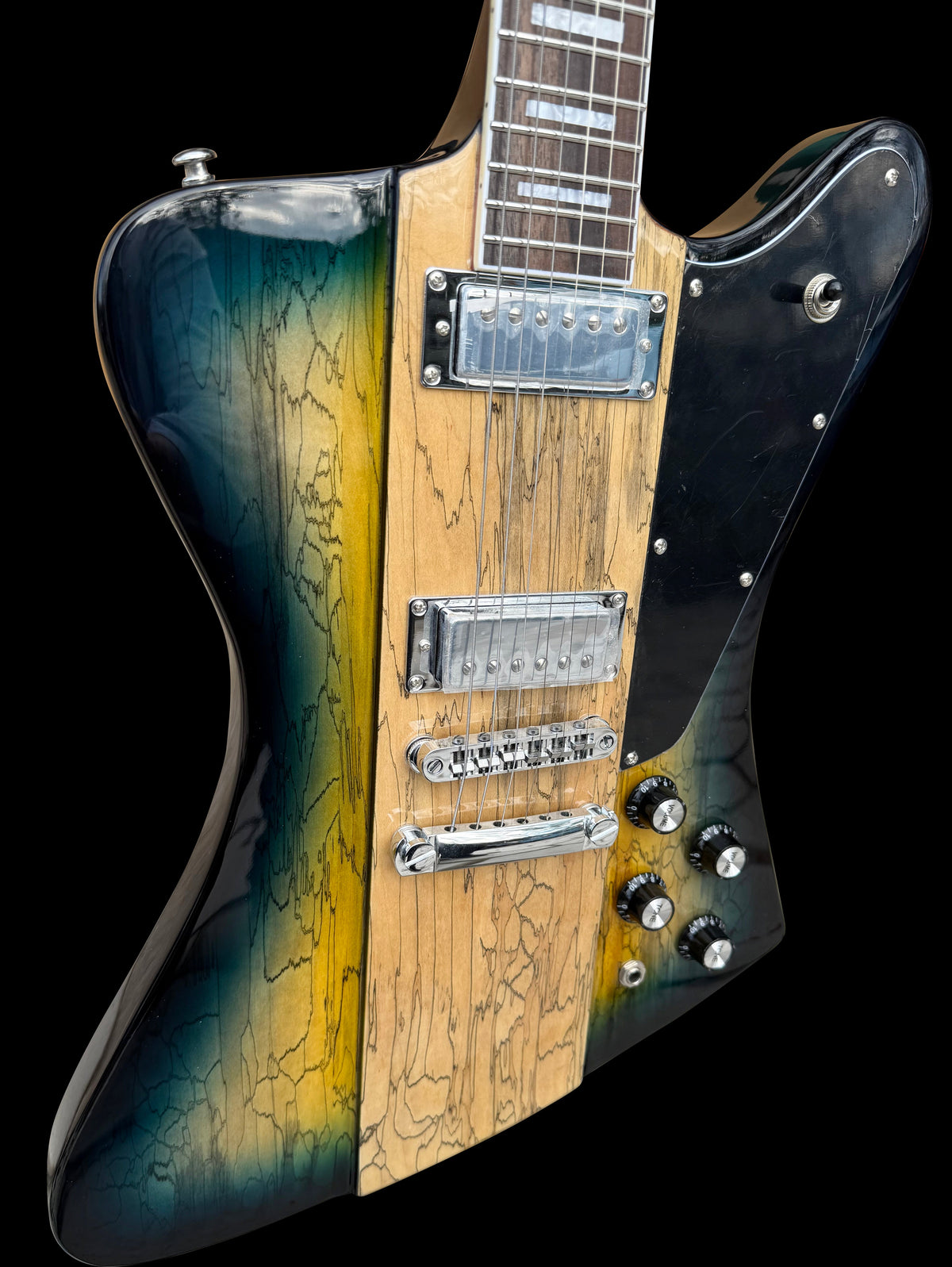Promotion!NEW Firefly FFDB Electric Guitar (Blue Spalted Color)